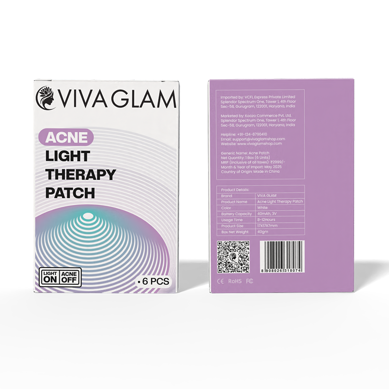 LED Acne Therapy Patch, with Red & Blue Light Therapy – Best Pimple Patch for Acne Treatment, Anti-Acne Spot Corrector, Rechargeable LED Skincare Device, Free Hydrocolloid Acne Patch and Stickers