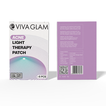 LED Acne Therapy Patch, with Red & Blue Light Therapy – Best Pimple Patch for Acne Treatment, Anti-Acne Spot Corrector, Rechargeable LED Skincare Device, Free Hydrocolloid Acne Patch and Stickers